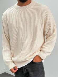 Sweater For Men Old Money Long Sleeve For Men , Fall Winter - Apricot - View 3