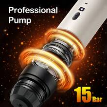 意大利便携式咖啡机，USB-C 充电，7800mAh 锂电池，配备加热功能和 LED 屏幕，三合一胶囊咖啡机，适合旅行、汽车、办公室和户外露营。 - 白色 - 查看 6