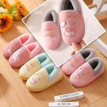 PANTUFLAS PARA NIÑAS Y NIÑOS - Gris - Ver 2