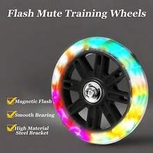 Children Bicycle Training Wheels 12/14/16/18/20 Inch Bike Stabiliser Mounted Kit - màu đen - Xem 2