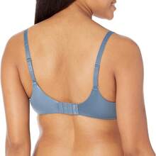 Maidenform Women's Comfort Devotion Underwire Bra, Full Coverage Convertible T-Shirt Bra - 漂白靛藍 - 查看 2