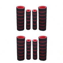 4pcs Comfortable Foam Anti-Slip Bicycle/Motorcycle Handle Grips - Soft, Durable, Multi-Color Striped Design, Enhancing Control And Style - Multicolor - View 15