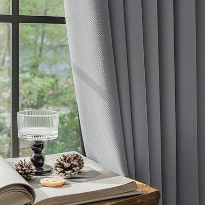 % Beige Blackout Curtains Bedroom, Weave Textured Curtains 90 Inches Long Thermal Insulated Curtains Living Room, Farmhouse Drapes Grommet Room Darkening 2 Panels, Home Decor
