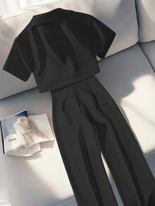 2件套女士西装外套和裤子套装