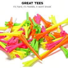 25个耐用高尔夫球座，38毫米/1.5英寸短高尔夫球座，高尔夫练习赛，室内外高尔夫练习配件