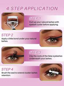 384片DIY假睫毛，仿貂毛材质 - 高级D卷翘蓬松自然款，适合DIY睫毛嫁接 - 可重复使用，轻盈易戴，是初学者、旅行、日常佩戴、婚礼、约会、派对、节日等场合的理想之选，也是圣诞节/万圣节/送礼佳品。 - D - 查看 8