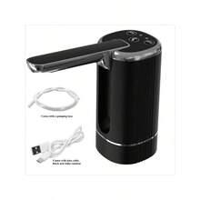 Portable Foldable Electric Water Pump Dispenser, Adjustable Flow Rate - USB Rechargeable, 800mAh Lithium Battery, Suitable For Household Use, Perfect Holiday Or Valentine's Day Gift, Home Water Dispenser | Modern Pump Design | USB Rechargeable Pump