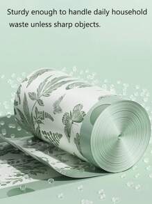 150 个香味抽绳垃圾袋，带有蝴蝶印花和甜虫香味，中型抽绳垃圾袋，抗撕裂香味垃圾桶内衬，适用于家庭、厨房、浴室或办公室。 - 綠色 - 查看 6