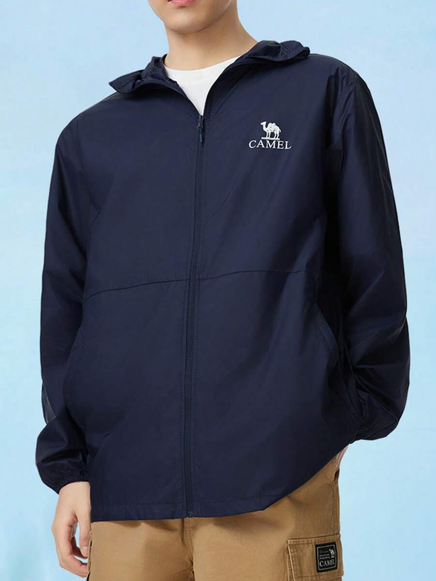 CAMEL CROWN Men's Lightweight Sun Protection Jacket Summer Breathable Cool Feeling Jacket Outdoor Fishing Clothing - Dark Blue - View 1