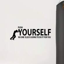 Heim-fitnessraum-decal Art Wand Vinyl Aufkleber Für Fitnessraum-dekoration, Gymnasium Dekoration, Raumdekoration, Tapetendesign, Fenster-aufkleber, Tür-decal, Innenarchitektur - Schwarz - Übersicht 5