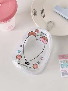 1 件可爱透明婴儿推车收纳袋、口水收纳袋、户外婴儿娃娃展示和收纳挂袋、防尘拉链袋、适用于学校用品、返校 - 透明 - 查看 12