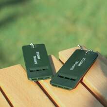 Three-Frequency Outdoor Survival Whistle, Life-Saving Whistle, First Aid Whistle, Treble High-Frequency Earthquake Relief Whistle, Camping Alarm, Self-Rescue