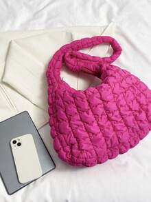 Large Tote Bag, Fashionable Embroidery Women's Casual Dumpling Bag