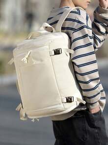 1. Fashion Travel Backpack, Wet And Dry Separation Design, Expandable Capacity. Portable Minimalist Work Bag, Multi-Compartment Design. Personalized Backpack With USB Charging Port. Business Casual Weekend Travel Bag. Practical Student Laptop Bag With Laptop Compartment. Solid Color Sports Backpack With Handle. - Multicolor - View 11