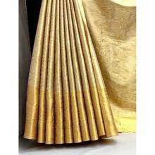 Gold Kanjivaram Wedding Silk Saree - Gold - View 3