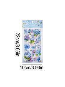 8入組森林主題貼紙套裝，包括黃昏、銀杏、綠葉、秋季主題、葉子和水果圖案，加入金箔裝飾，防水貼紙適用於裝飾手機殼、水瓶、日記和DIY工程，適用於包裝禮物 - 彩色 - 查看 11