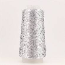 Cuerda única colorida de oro y plata, hilos de seda de hielo tejidos a mano resistentes y duraderos, hilo especial tejido con gancho, núcleo de plata - Multicolor - Ver 4