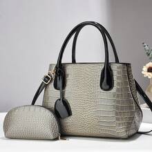 Women Shoulder Bags - 灰色 - 查看 2
