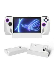 ASUS ROG Ally X/R-G Ally Multi-Angle Adjustable Kickstand - Portable, Foldable Base Holder With Anti-Slip Pads For Handheld Gaming Consoles, Portable Gaming Accessory | Adjustable Stand | ABS Material, Gaming Console Accessories - White - View 3