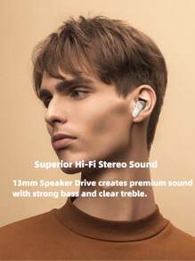 True Wireless Earbuds- Compatible With Apple & Android, Built-In Microphone, Sweat Resistant Earphones, Up To 24 Hours Of Battery Life,Ear Phones>Wireless,Airbus's,For Airpuds Case,Battery Life (180mAh), Bluetooth Name (A18)