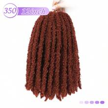 Karida Peluca trenzada sintética de Locs de mariposa larga, peluca trenzada sintética de Locs suaves y rizados pre-trenzados para mujeres - Multicolor - Ver 52
