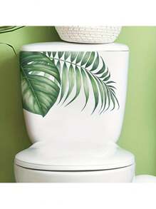 水彩龟背竹棕榈叶墙贴，适用于儿童房育儿室 | 热带植物墙贴套装 | 可移除易剥粘贴，适用于客厅、卧室 | 波西米亚风植物装饰 - 彩色 - 查看 6