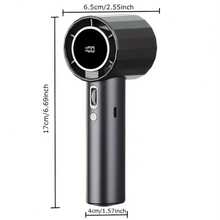 Ventilador de mano portátil con batería recargable de 1800mAh, ventilador mini USB ajustable a 100 velocidades, adecuado para viajes y uso en exteriores, ventilador portátil recargable, estudiante, ventilador de escritorio