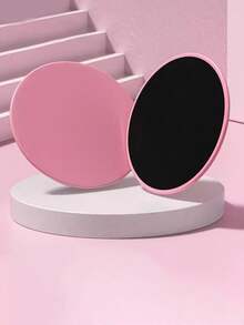 2 piezas Discos de Pilates para fitness rápido, sliders para el núcleo, sliders para los pies de yoga, equipo de entrenamiento de abdominales Six-paquete, discos deslizantes de equilibrio - Equipo de fitness portátil para entrenamiento de abdominales y yoga - Multicolor - Ver 3