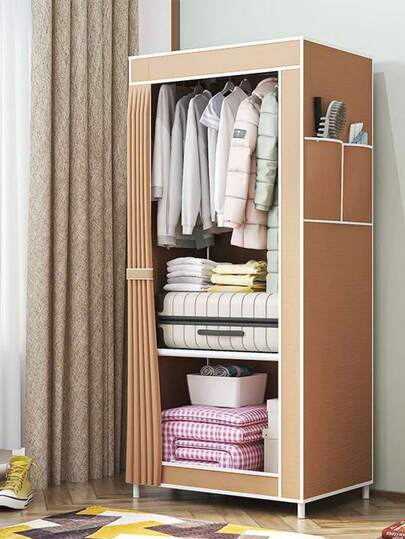 Guarda Roupa Solteiro Dobrável Organizador De Roupa Armário Inteligente