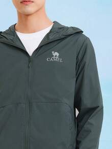 CAMEL CROWN Men's Lightweight Sun Protection Jacket Summer Breathable Cool Feeling Jacket Outdoor Fishing Clothing - Morino Green - View 2