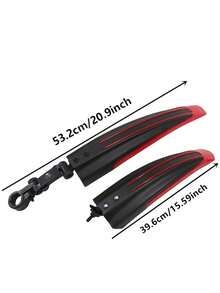 2 件套自行车套装，便携式可调节公路山地自行车前后挡泥板，适用于通勤和山地自行车 - 彩色 - 查看 2