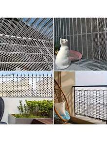 Animal Protective Fencing, Ideal For Cats, Dogs, Home Balcony Nets, Poultry Barriers And Gardening - Plastic Chicken Wire Netting - Multipurpose Plastic Fence And Net [Comes With 1 Pack Of Zip Ties] - Multicolor - View 9