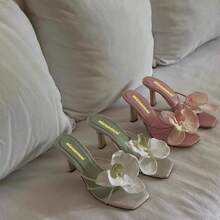 Women Heeled Sandals - 淺綠色 - 查看 6