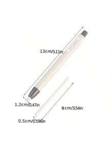 1/2/4 件自动铅笔橡皮擦，带可替换芯，素描、绘画、学校、书写文具，日式设计 - Grey set - 查看 3