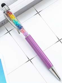 Customized Text/Logo Crystal Stylus Pen, Capacitive Touch Screen Pen For Smartphones, Back To School Gift, Gift For Teachers And Friends, Metal Promotional Pen,Office Decor - Rainbow Crystal Pen - View 10