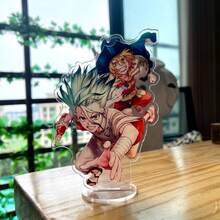 Figura acrilica de 15 CM del anime Dr. Stone con los personajes Senku Ishigami, Taiju Oki, Yuzuriha Ogawa y Kohaku. Adorno decorativo creativo del anime "Science Revival" , un regalo ideal para amigos - Multicolor - Ver 6
