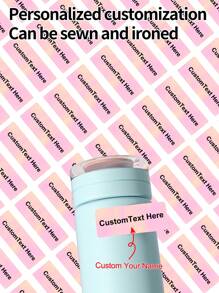 Customized Transparent Name Label - Customizable Text Name Label, Waterproof, Personalized PET Material, Various Packaging 30/60/120/240/360/480 Sets, Suitable For Organizing Files, Numbering, For Teenagers, Junior High School Students, Middle School Students, High School Senior High School Students, College Students, University Students, Freshman, Sophomore, Underclassmen