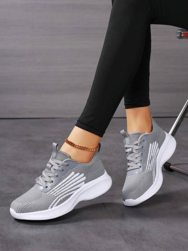 New Plus Size Breathable Mesh Fabric Casual Shoes, Women's Soft Bottom Running Shoes, Women's Fabric Athletic Sneakers, Gray Sports Shoes For Women, Lightweight & Comfortable Women's Slip-On Shoes, Women's Round Toe Lace-Up Jogging Shoes, Women's Travel Shoes, Women's Training Shoes, Women's Walking Shoes, Women's Fitness Shoes, Fashion Women's Shoes, Men's Casual Shoes, Men's Sports Shoes, Women's Road Running Shoes, Men's Road Running Shoes