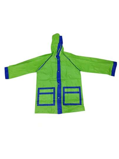 Impermeable liso para niños y niñas protección lluvia ropa escolar poncho resistente transpirable ligero compacto eco friendly moda infantil colores varios cómodo