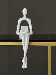 1 pieza Figura ornamental de arte abstracto de alta gama en estilo nórdico y de lujo, decoración de alta gama para sala de estar, dormitorio y maqueta, Artesanía de resina del Pensador - Multicolor - Ver 10