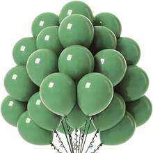 118Pcs Jungle Balloon Arch Kit, For Wild One 1st Birthday Party Decoration, Boys Girls Kids Baby Shower Gender Reveal Wedding Birthday Room Party Supplies, Green Brown Balloons With Animal Print And Palm Leaves - Avocado Green - View 8
