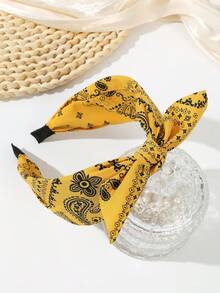 1 件织物蝴蝶结头带，女士头饰，休闲百搭发饰，发带，发箍，头饰 - 彩色 - 查看 7