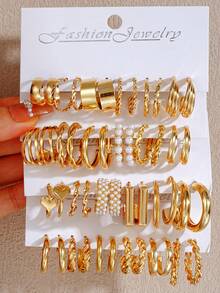 48 chiếc/bộ - Bộ 12 chiếc/bộ hoa tai nhựa hình chữ C sáng tạo cổ điển nhiều màu cho nữ, quà tặng cho phụ nữ vào ngày sinh nhật, kỳ nghỉ, tiệc tùng, phù hợp hàng ngày, đa năng - Nhiều màu - Xem 4