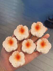 Hair Clips Claw Clips 6Pcs Mini College Style Hair Clip: Mini Small Petal-Shaped Hair Clip For Curls. Hawaiian Hair Clip For Thick Hair. 1.57 Inches Long. Perfect For A Lady's Sweet Style For Daily Commuting, Dates, Parties, Weddings, Fashionable Beach Hair Accessories, Back-To-School Season, A Perfect Gift For Your Female Friends!!, School Stuff, College Autumn Accessories Flower Hair Claw Fall Winter For Vacation Outfits Woman - Coneflower - View 17