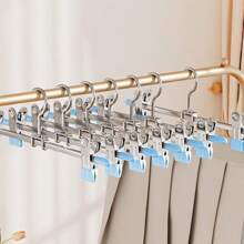 10 peças de cabideiro de metal multifuncional para calças adultas, adequado para quartos, varandas, banheiros, presentes perfeitos para a família