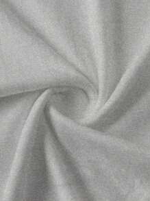 大码女式圆领短袖纯色简约休闲T恤，浅灰色T恤，日常百搭，春夏 - 淺灰色 - 查看 8