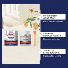 Gray Water-Based Epoxy Floor Primer, High Gloss Marble Texture Surface Scratch Repair Primer - White - View 10