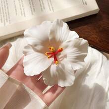 12pcs/6pcs/1pc Bohemian Style Artificial Flower Hair Clips Set, Barrettes For Women, Summer Beach Vacation Hair Accessories