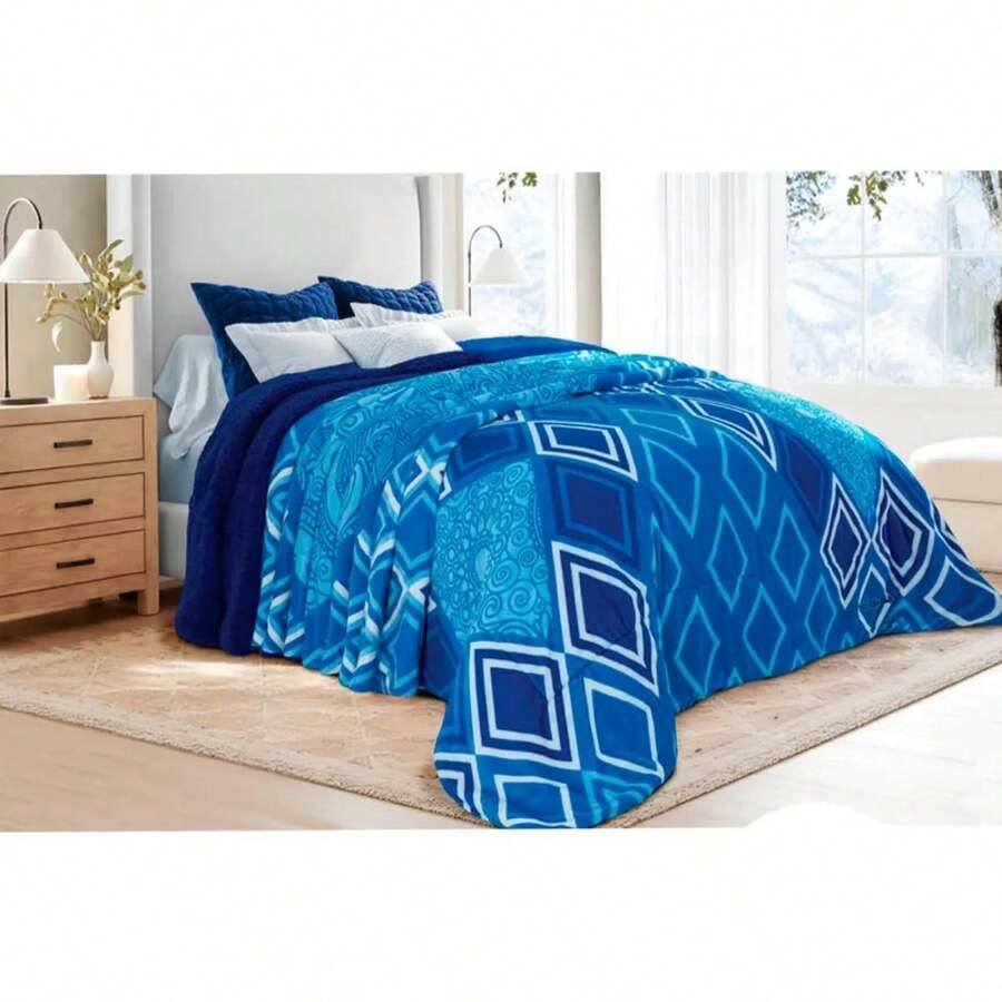 Suavecito Double Jumbo Shearling Reverse Coverlet - Dublin - View 1