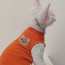 Lightweight Summer 4-Leg Breathable Fresh Sphynx Hairless Cat Clothes, Prevent Scratching Full Body Coverage - Blue - View 13
